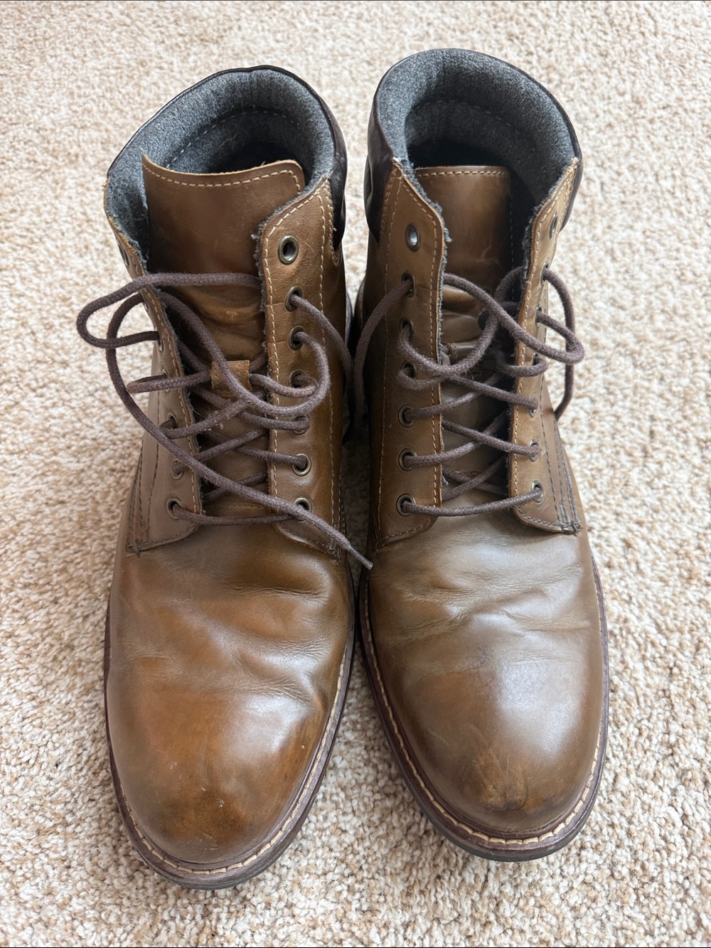 Cole Haan Bryce Men’s Boots Brown Leather Waterproof Size 11M